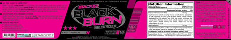 Black Burn micronized Thermogenic Weight Loss formula orange 300 gr
