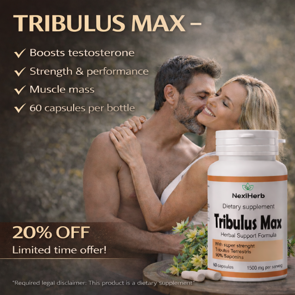 Extracto de Tribulus Terrestris 40% Saponinas 600 mg 60 cápsulas