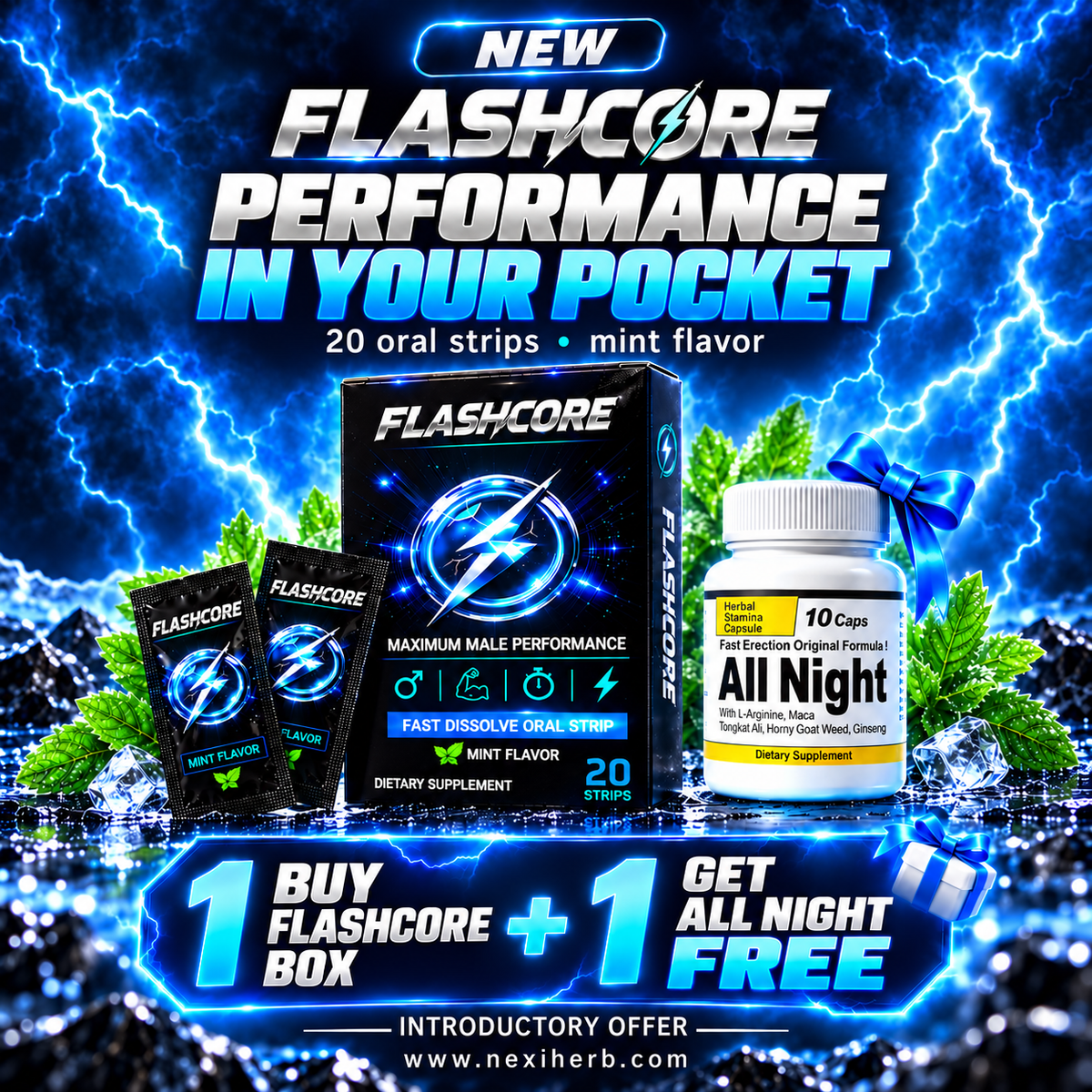 FlashCore + All Night Free!