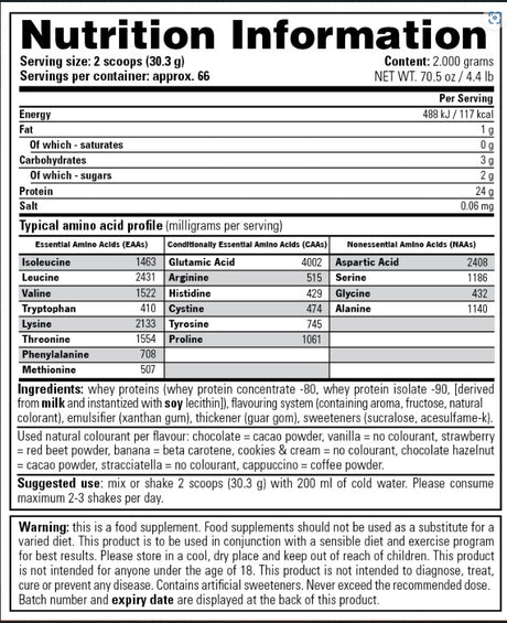 100% Whey Stacker2 chocolate 2 kg