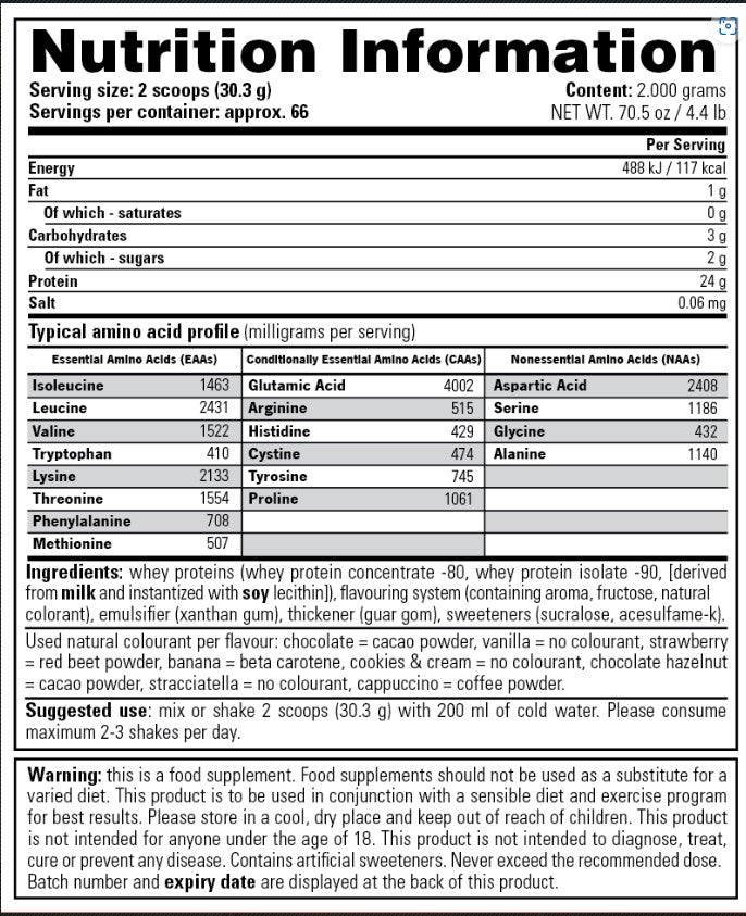 100% Whey Stacker2 Vanille 2 kg