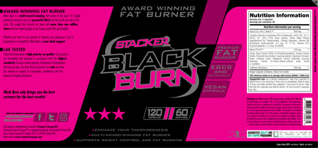 Black Burn Formule thermogénique pour la perte de poids 120 capsules 
