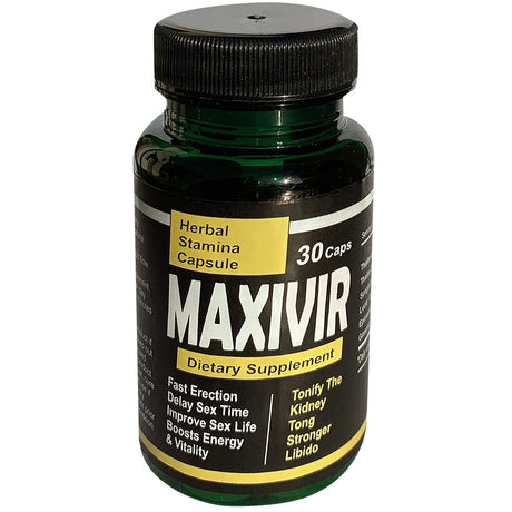 MaxiVir formule aphrodisiaque avancée 30 gélules gratuites !