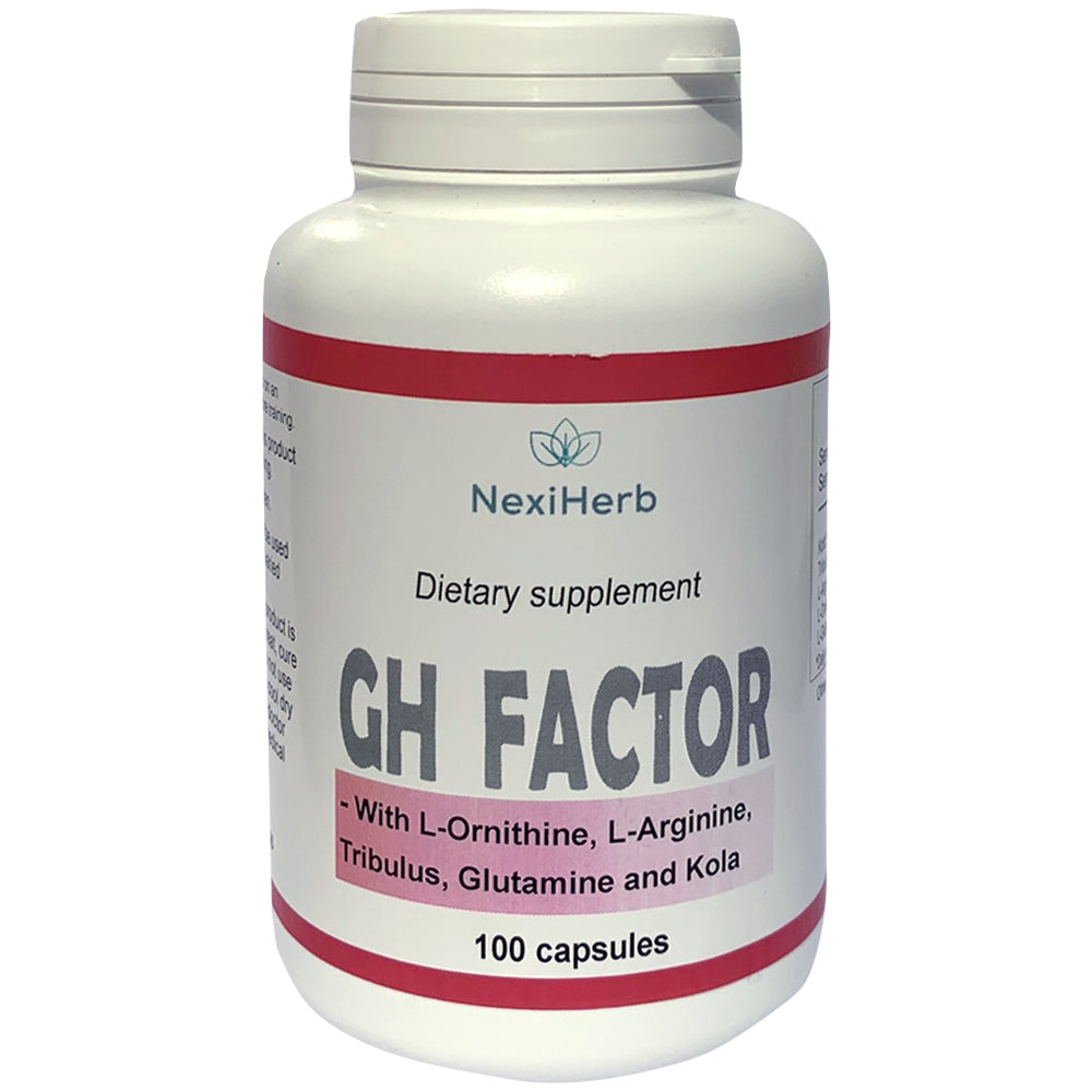 GH FACTOR Fórmula Natural de Hormona de Crecimiento 100 cápsulas
