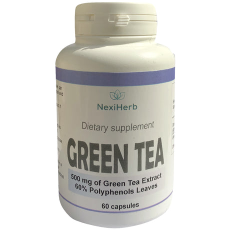 Extracto de Té Verde 60% Polifenoles 500 mg 60 cápsulas