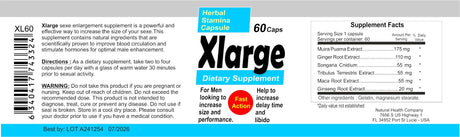 Xlarge Herbal Dietary Supplement