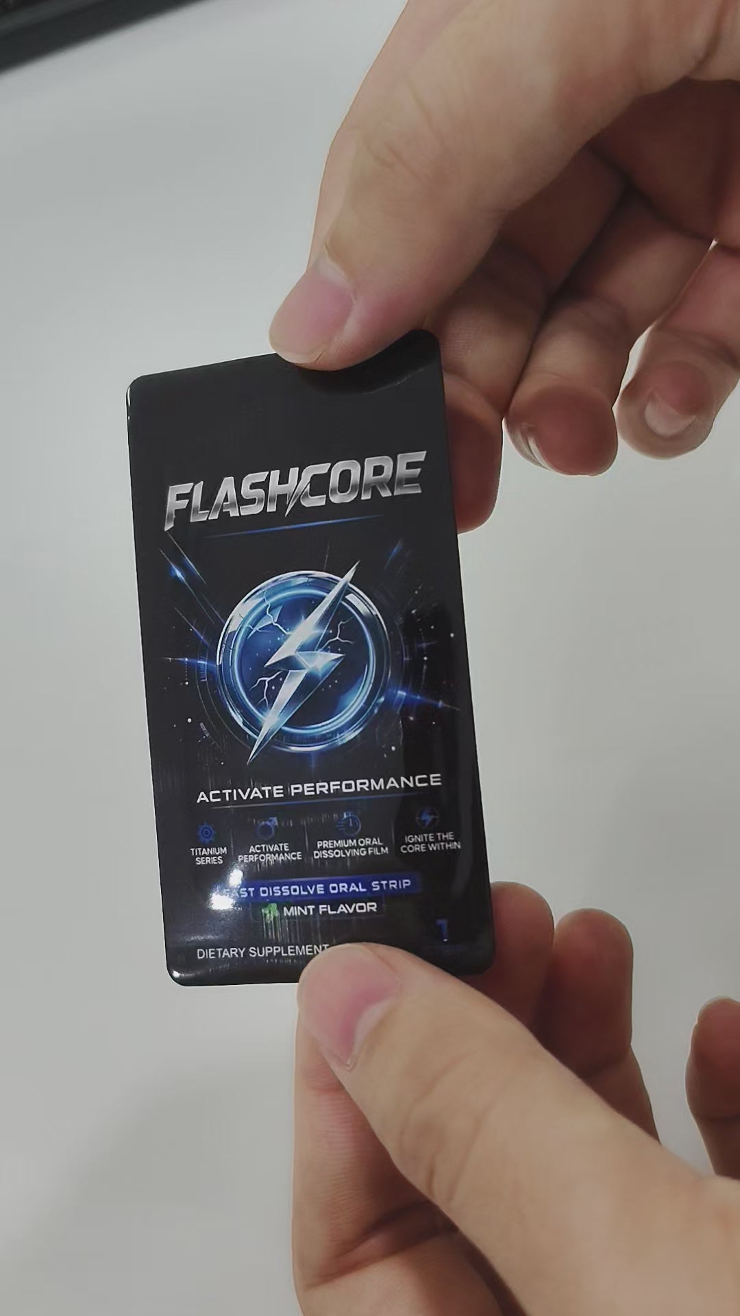 FLASHCORE – Maximum Male Performance – Box of 20 Fast-Dissolve Oral Strips