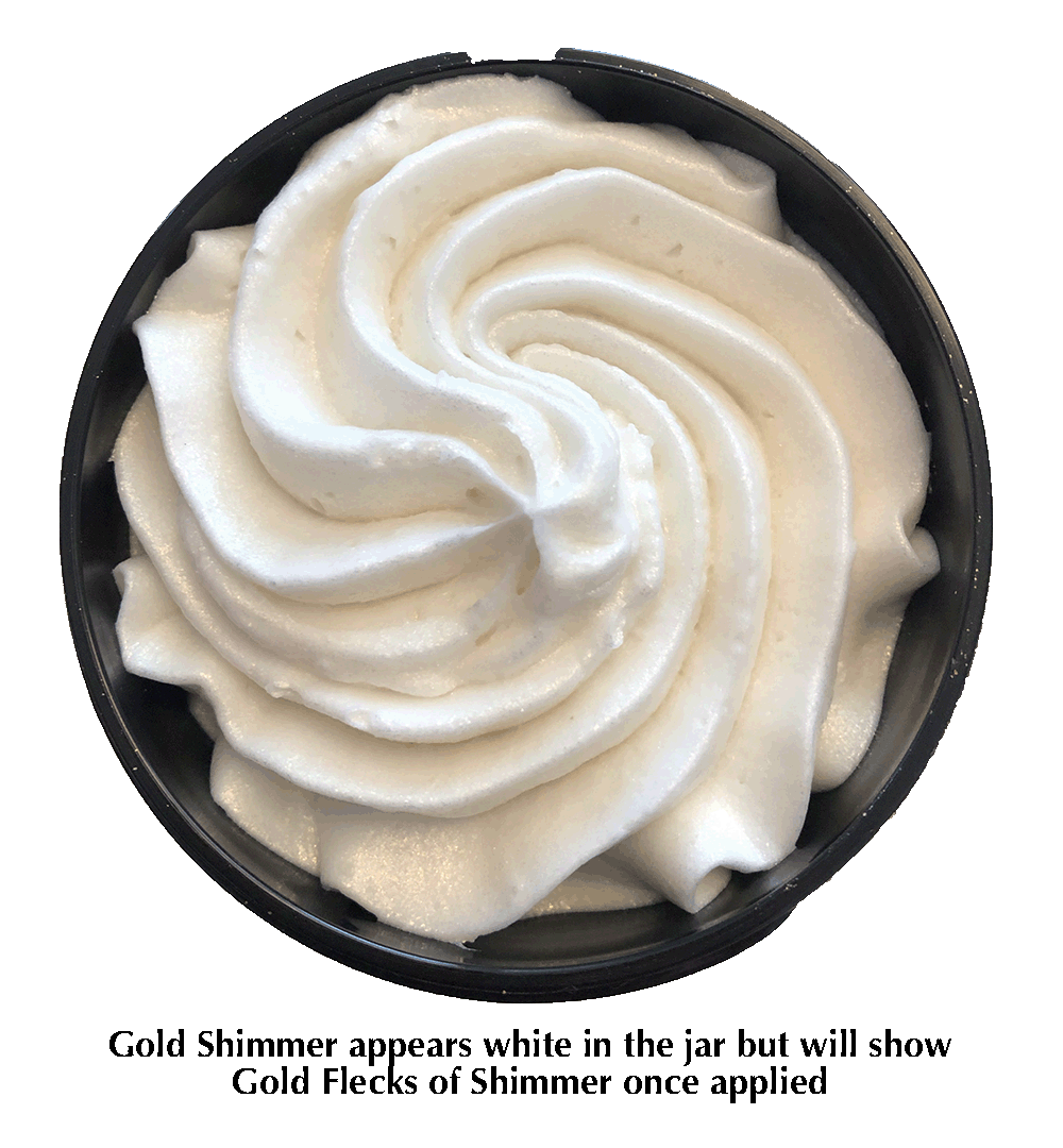 Organic Shimmering Whipped Body Butter 2 oz. Travel Size