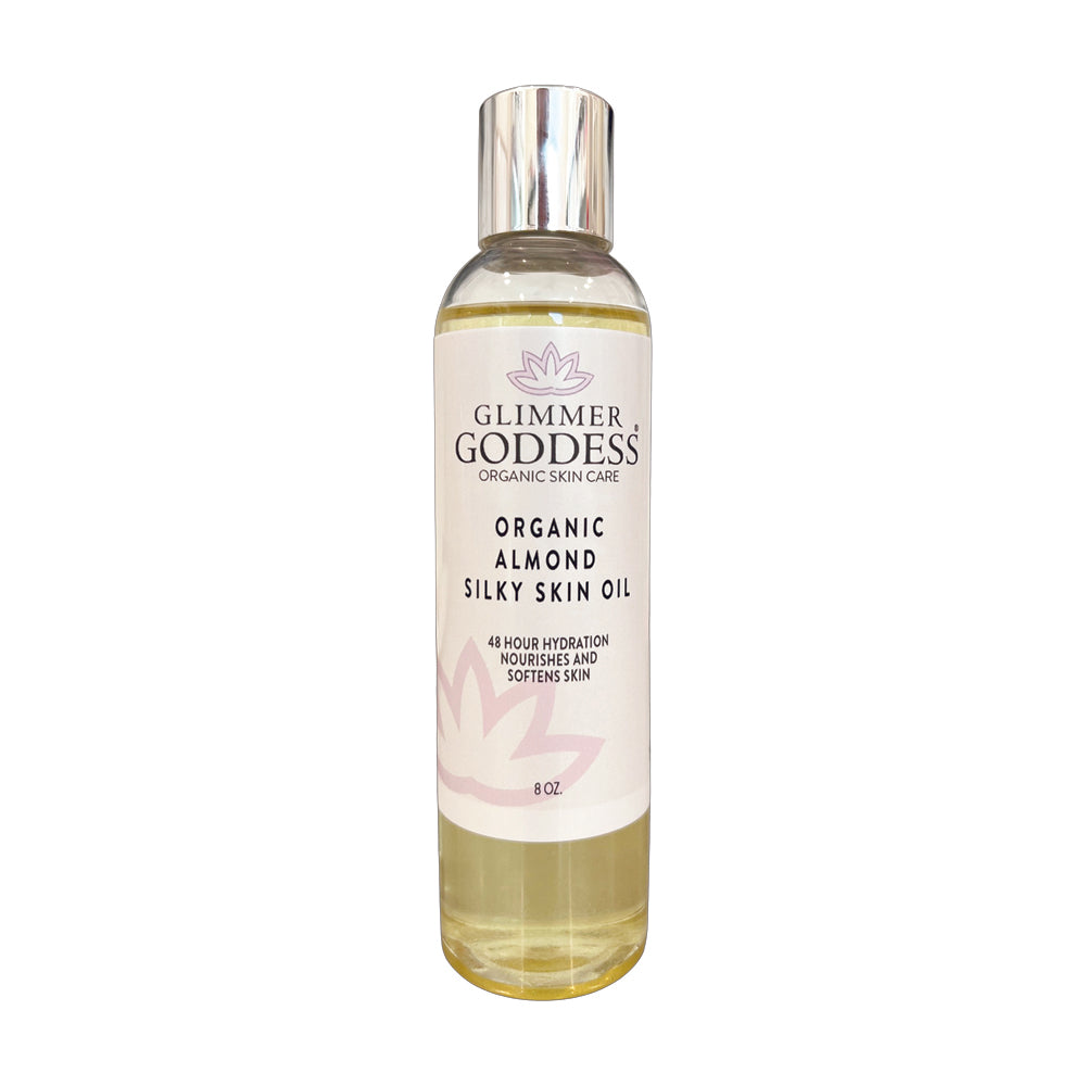 Organic Sweet Almond Silky Skin Oil - 48 Hour Hydration