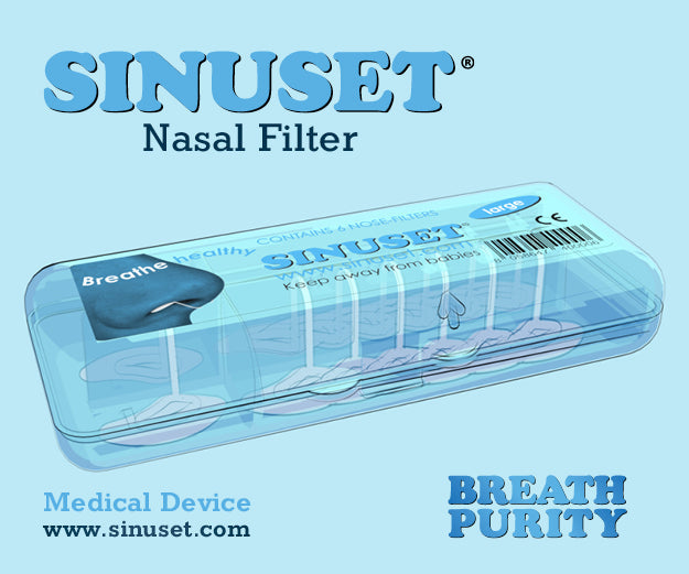 Filtres nasaux Sinuset pour la protection contre les allergies, paquet de 6