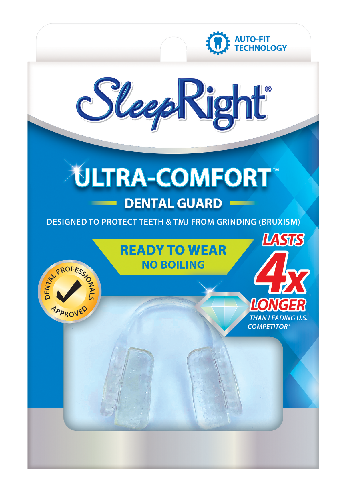Protège-dents ultra confort pour grincement et serrage des dents contre le bruxisme