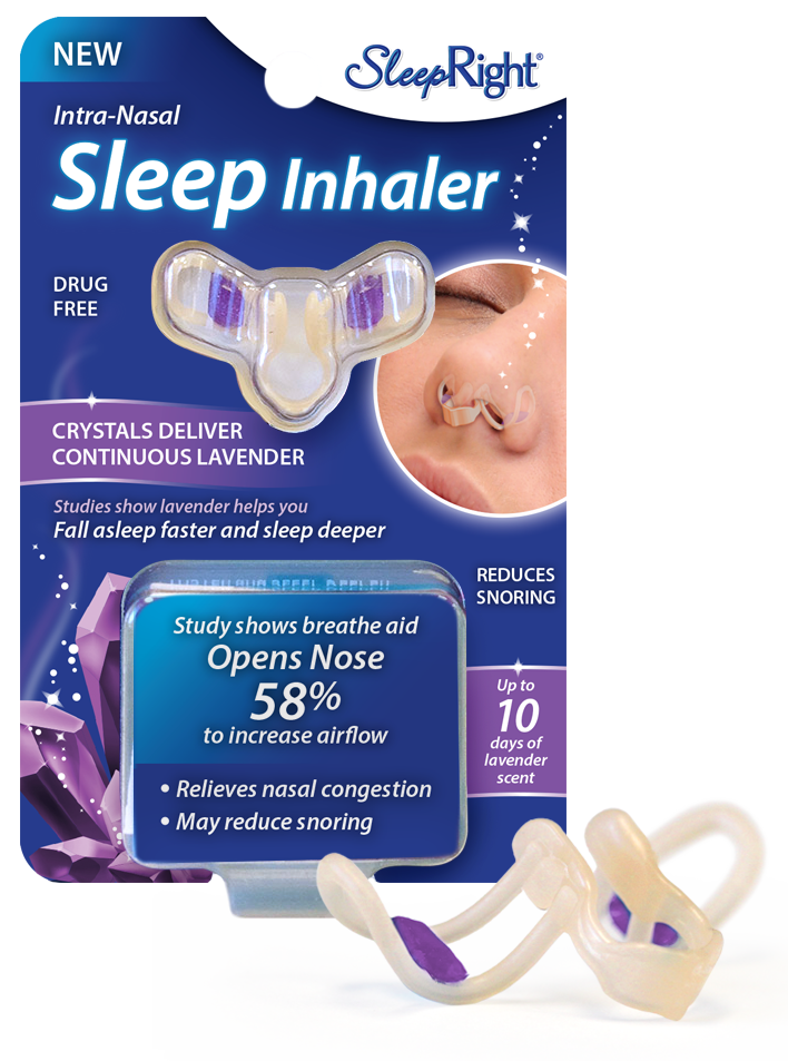 Inhalateur de sommeil intra-nasal à la lavande SleepRight - Aucun médicamenteux - Sans médicament